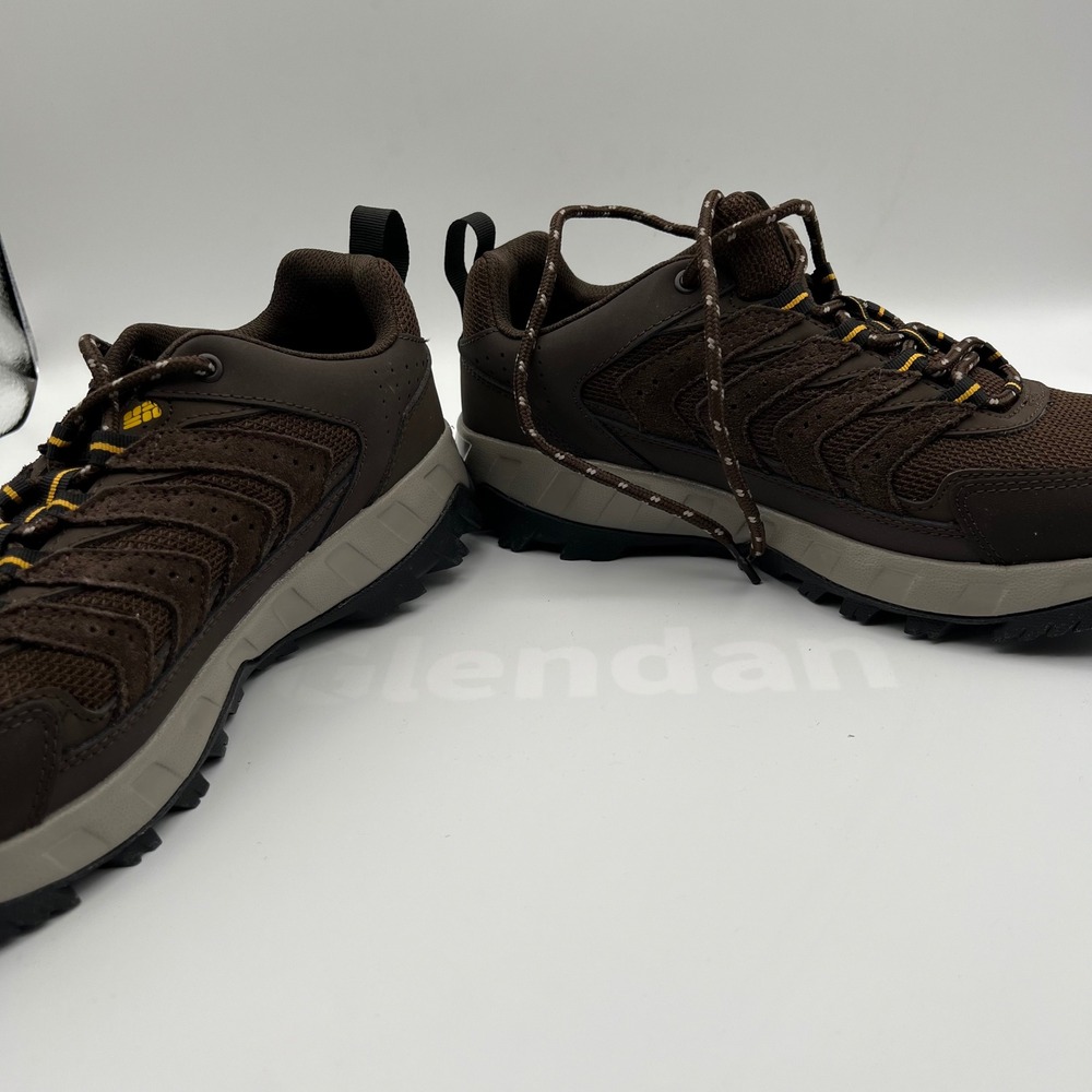 Columbia Strata Trail Low Hiking Shoes Mens 9 Brown Cordovan Mesh Suede Rugged - Picture 9 of 9
